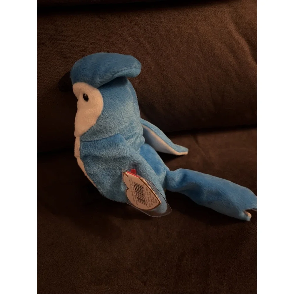 Ty Beanie‎ Baby Original Rocket the Blue Jay Bird Plush